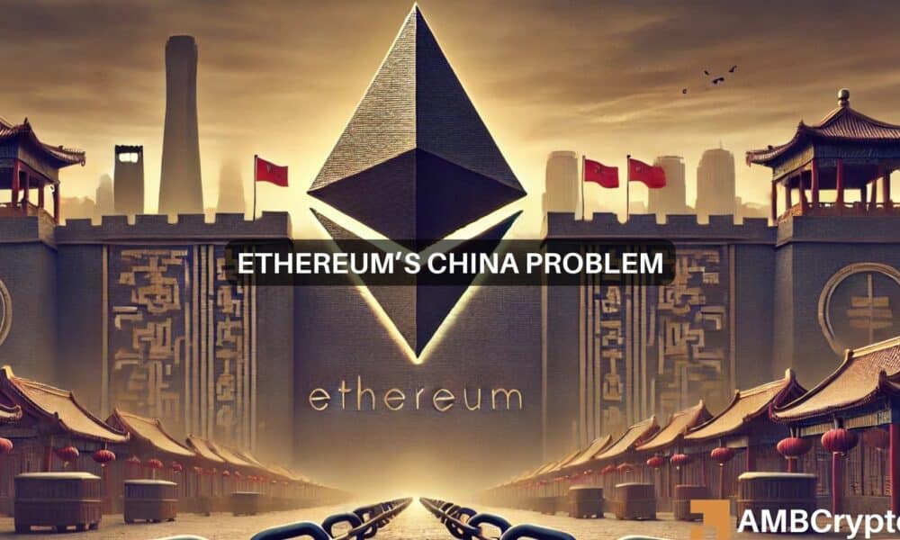 Ethereum se enfrenta a un exceso de oferta mientras China prevé una venta de ETH por valor de 1.300 millones de dólares: ¿y ahora qué?