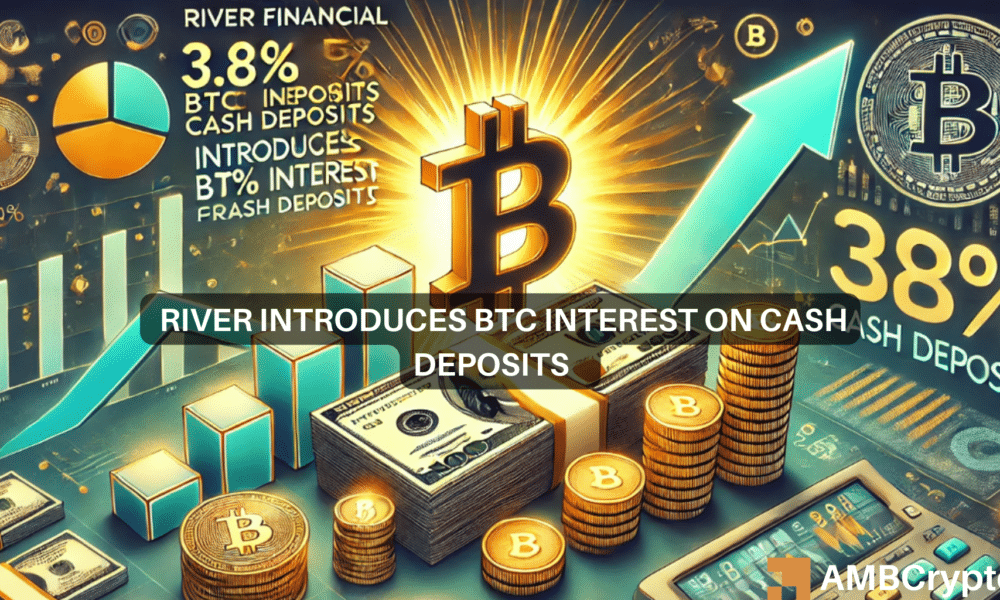 River Financial introduce un interés BTC del 3,8% para depósitos en efectivo