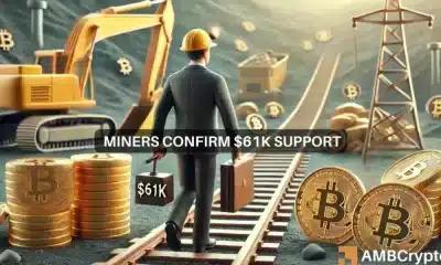 La salida de los mineros de Bitcoin confirma el soporte de 61.000 dólares: por qué esto es clave para el repunte de octubre