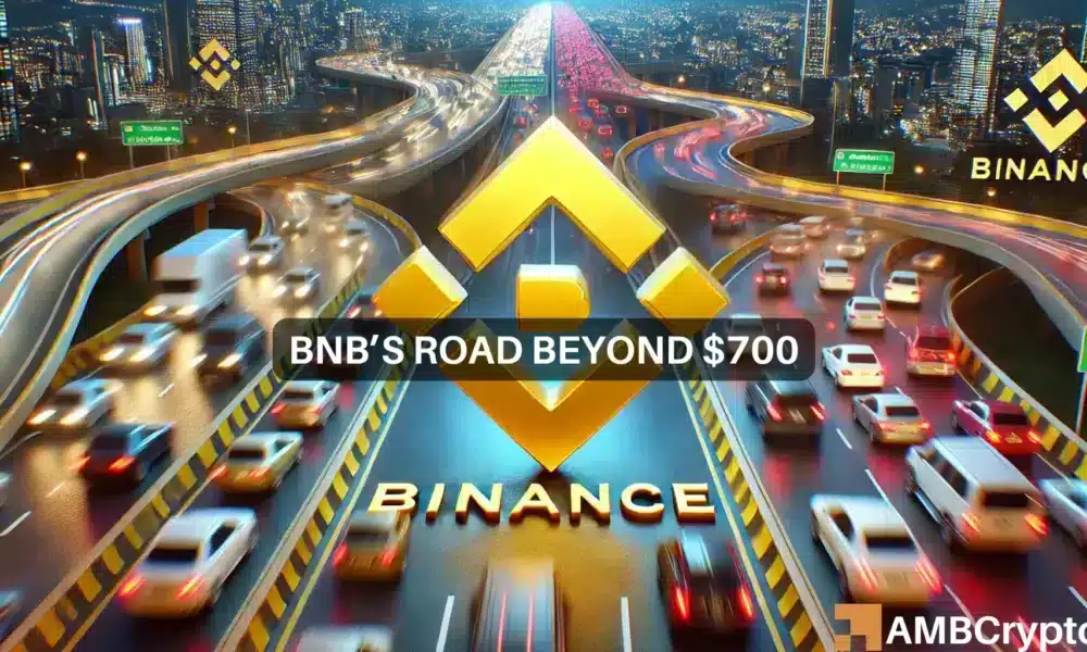 BNB apunta a $ 700 a medida que la línea de tendencia alcista indica un avance