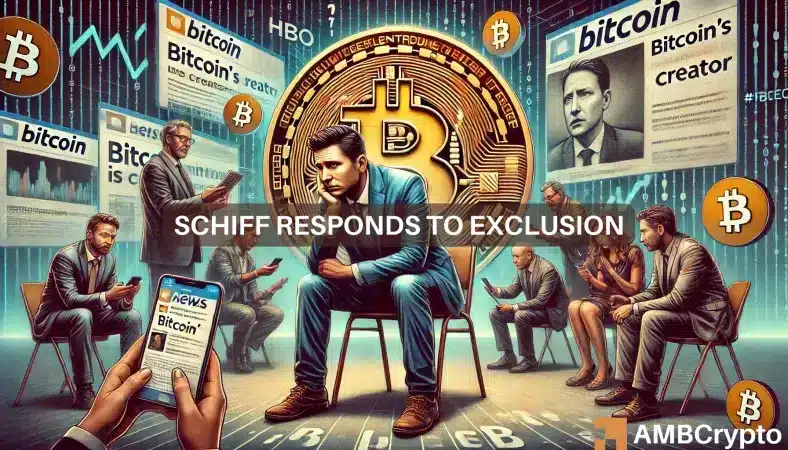 'Conspicuo': Peter Schiff cuestiona su ausencia en el documental de Bitcoin