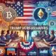 El criptomercado reacciona cuando Trump supera a Harris en predicciones