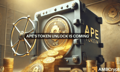 Por qué es poco probable que el desbloqueo del token de ApeCoin descarrile el repunte de APE después de un aumento diario del 10%