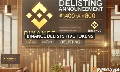 Binance elimina ESTOS cinco tokens: así es como reaccionó el mercado