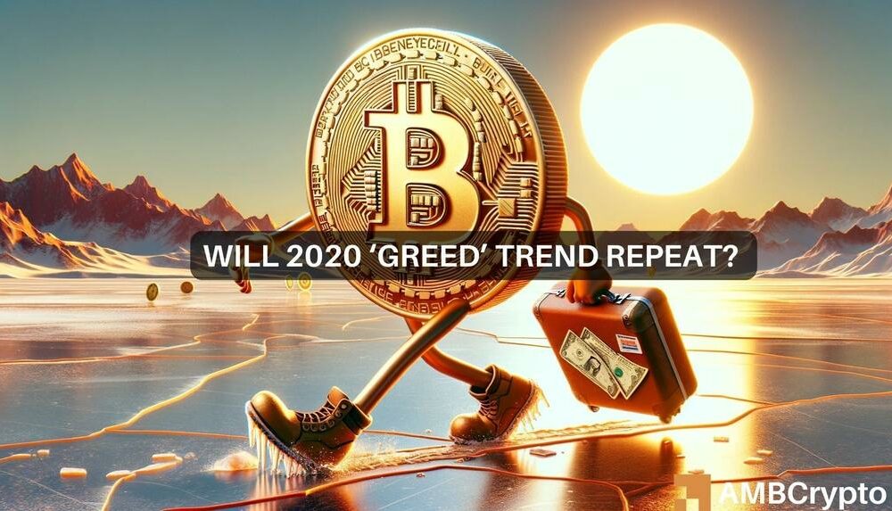 El índice de miedo y codicia de Bitcoin alcanza su máximo en 4 años: ¿se repetirá la tendencia de 2020?