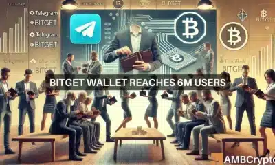 Bitget Wallet Lite llega a 6 millones de usuarios pocos días después de la integración de Telegram