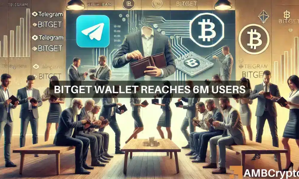 Bitget Wallet Lite llega a 6 millones de usuarios pocos días después de la integración de Telegram