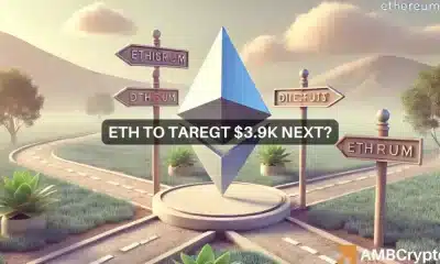 El próximo gran movimiento de Ethereum: ¿Hay $3,900 en el horizonte si se rompen los $3,600?