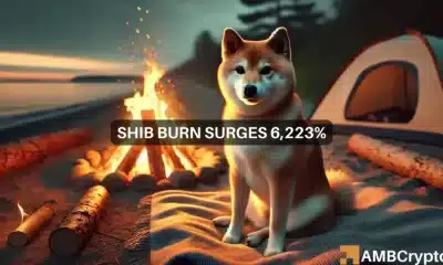 La tasa de quema de Shiba Inu aumenta un 6,223%: ¿Puede SHIB romper la resistencia para un repunte ahora?