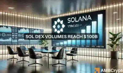 El volumen de Solana DEX supera los 100.000 millones de dólares: ¿qué sigue para los precios de SOL?