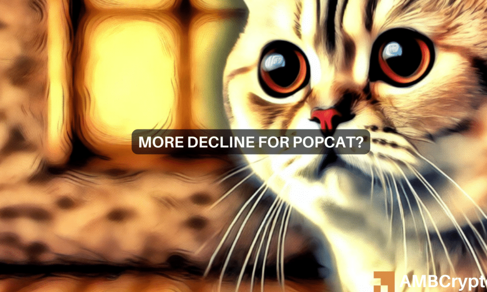 Popcat cae un 8% en 7 días: ¿Es esto sólo el comienzo de una caída mayor?