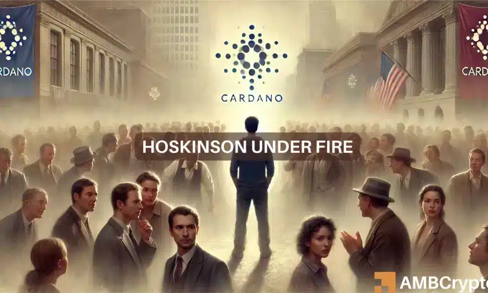 ¿Hoskinson de Cardano está perjudicando el valor de ADA? La encuesta sugiere...