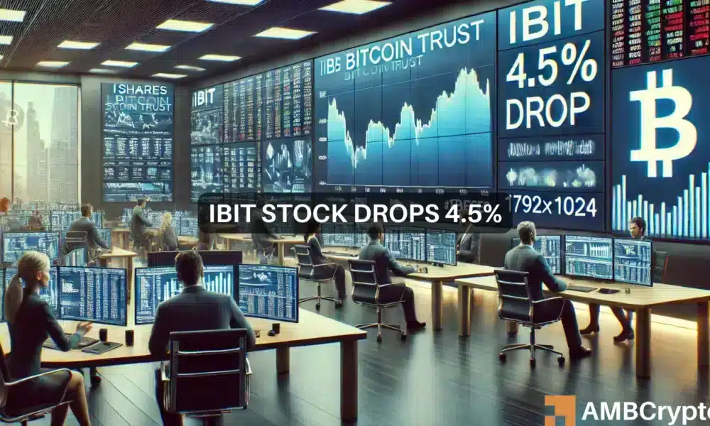 iShares Bitcoin Trust enfrenta una caída del 4,5% en medio de ajustes institucionales