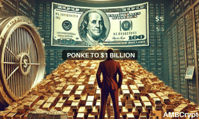 PONKE – ¿Puede esta memecoin basada en Solana alcanzar una capitalización de mercado de mil millones de dólares a continuación?