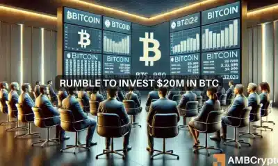 Rumble agregará Bitcoin al balance y anuncia una inversión de hasta $ 20 millones