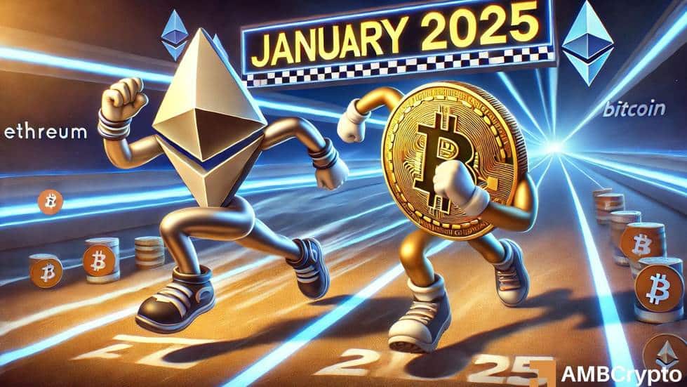 ¿Ethereum eclipsará a Bitcoin en enero de 2025? Un analista comparte una predicción audaz