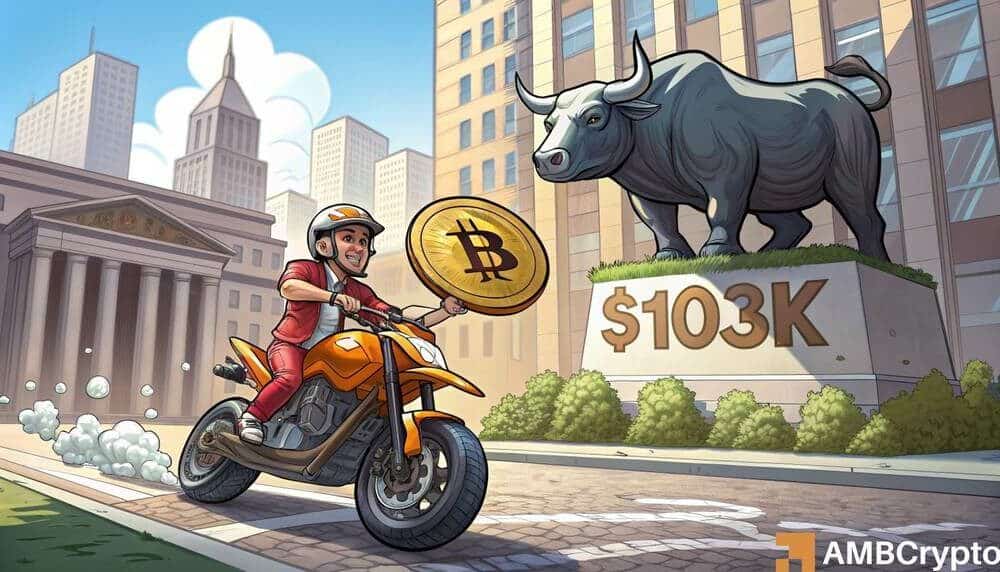 Bitcoin apunta a $ 103,000: ¿La tasa de la Fed impulsará o hundirá al BTC?