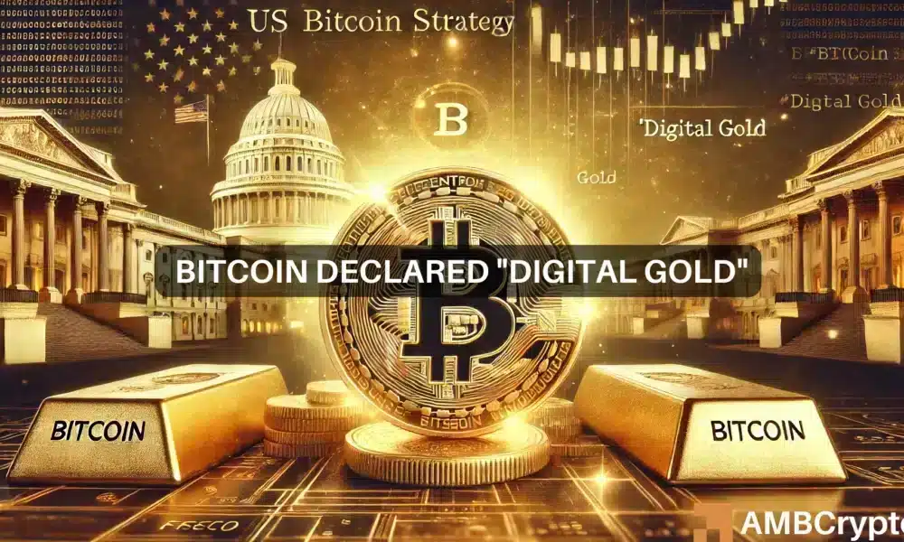 La estrategia Bitcoin de EE. UU. se acelera: BTC es declarado "oro digital"