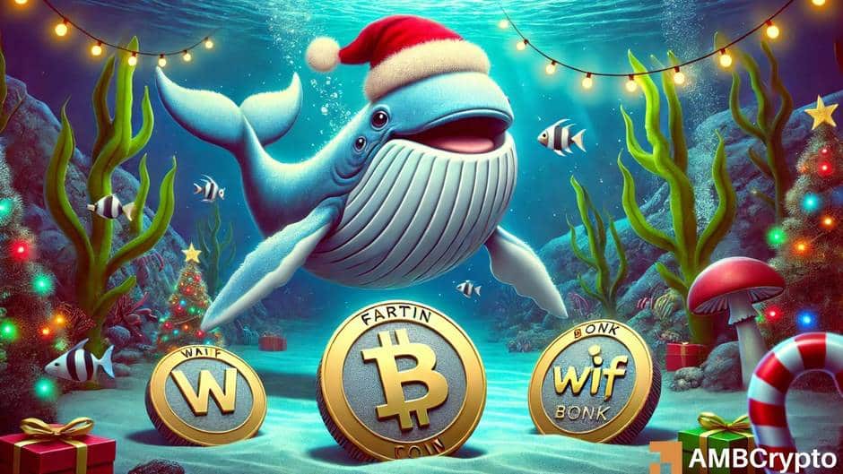 Whale arroja WIF, BONK por Fartcoin: ¿la memecoin de IA está preparada para obtener ganancias adicionales?