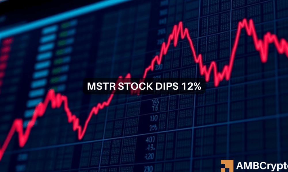 Las acciones de MSTR se hunden un 12% en medio de la caída del Bitcoin por debajo de los 100.000 dólares