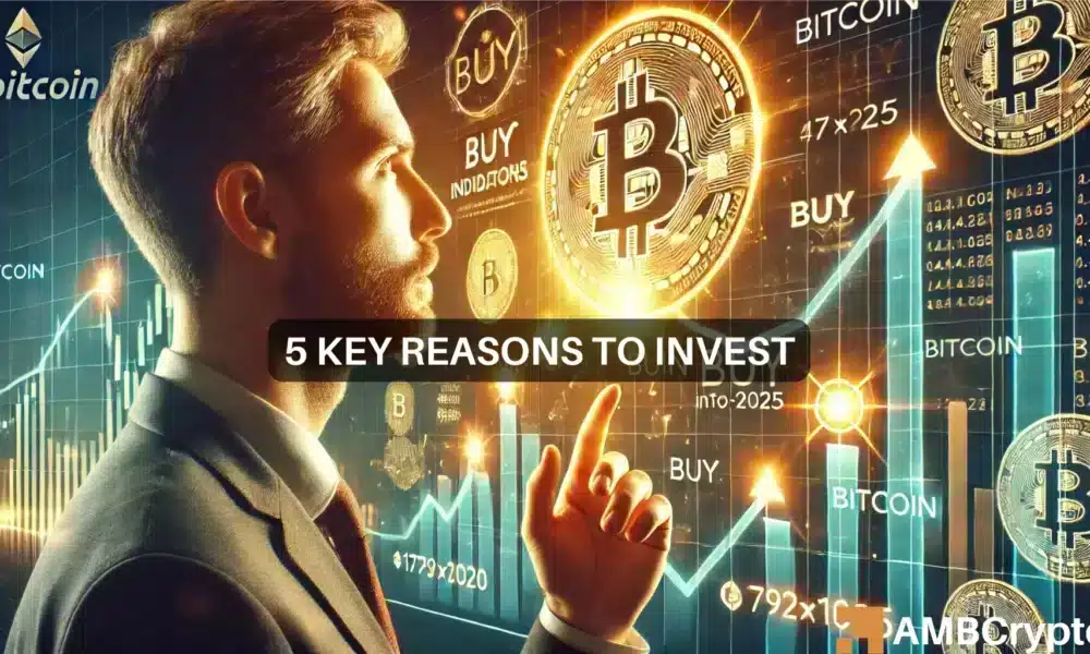 Bitcoin: 5 razones para invertir en BTC antes de 2025