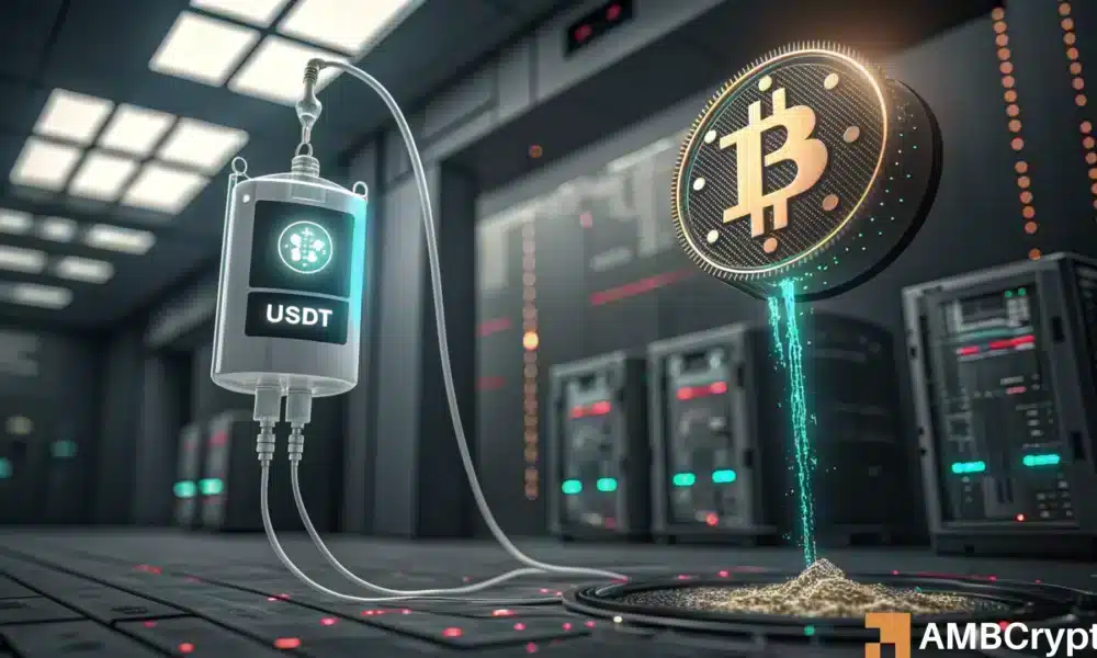 La oferta de USDT cae $1.3 mil millones: lo que significa para la liquidez de Bitcoin