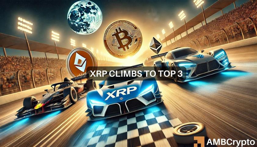 XRP invierte Solana y USDT después de un aumento del 25% durante el fin de semana: ¿se mantendrá la tendencia alcista?