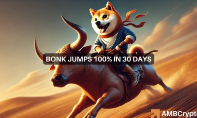 Lo que significa para los traders el aumento del 100% de Bonk en 30 días