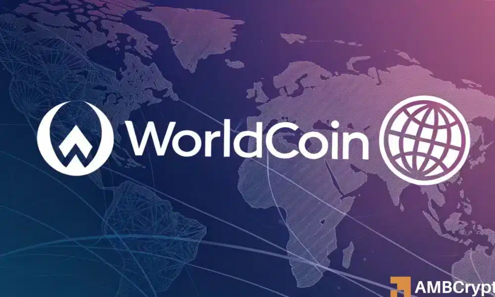 Worldcoin podría caer a 1,28 dólares a medida que aumenta la actividad de ventas: ¿por qué?