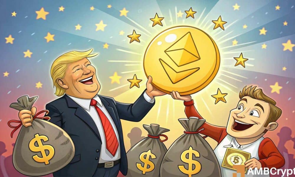 Evaluar la acción del precio de Ethereum después de los grandes movimientos de Trump y Justin Sun