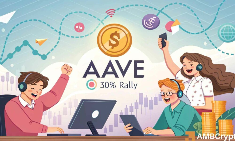 Aave se mantiene por encima de este soporte: el 30% de rally puede estar a la vista si ...