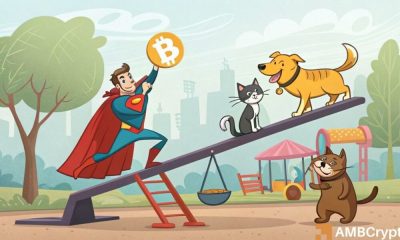 El dominio de BTC cae un 2% a medida que Bitcoin cae a $ 88k: ¿nueva esperanza para altcoins?