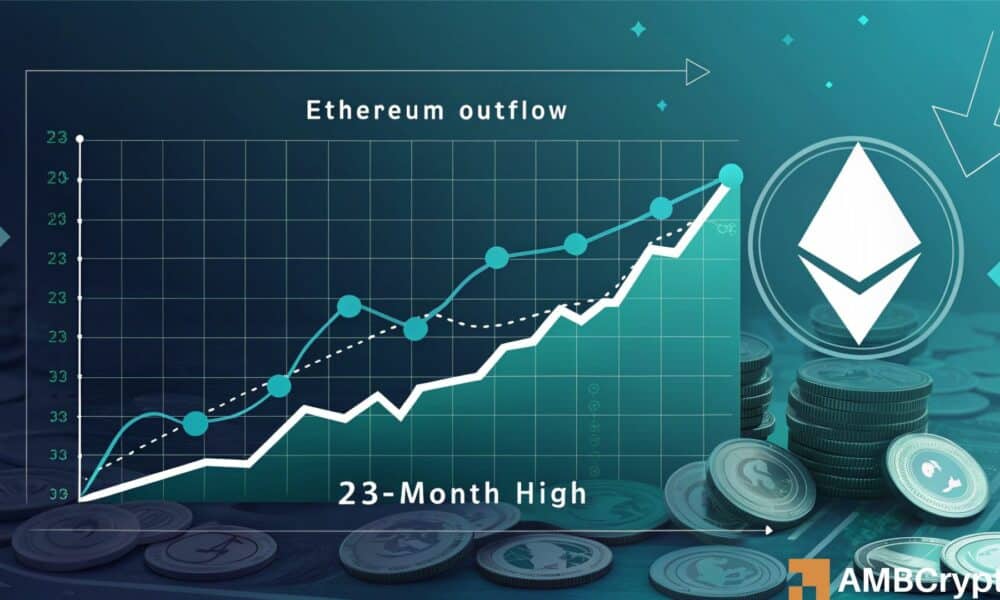 Ethereum Exchange Outflow golpea a 23 meses al máximo: ¿Impacto en ETH?