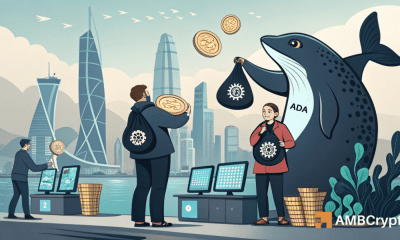 Descarga de ballenas de cardano 170m ADA - ¿Cómo reaccionará el precio en $ 0.65?