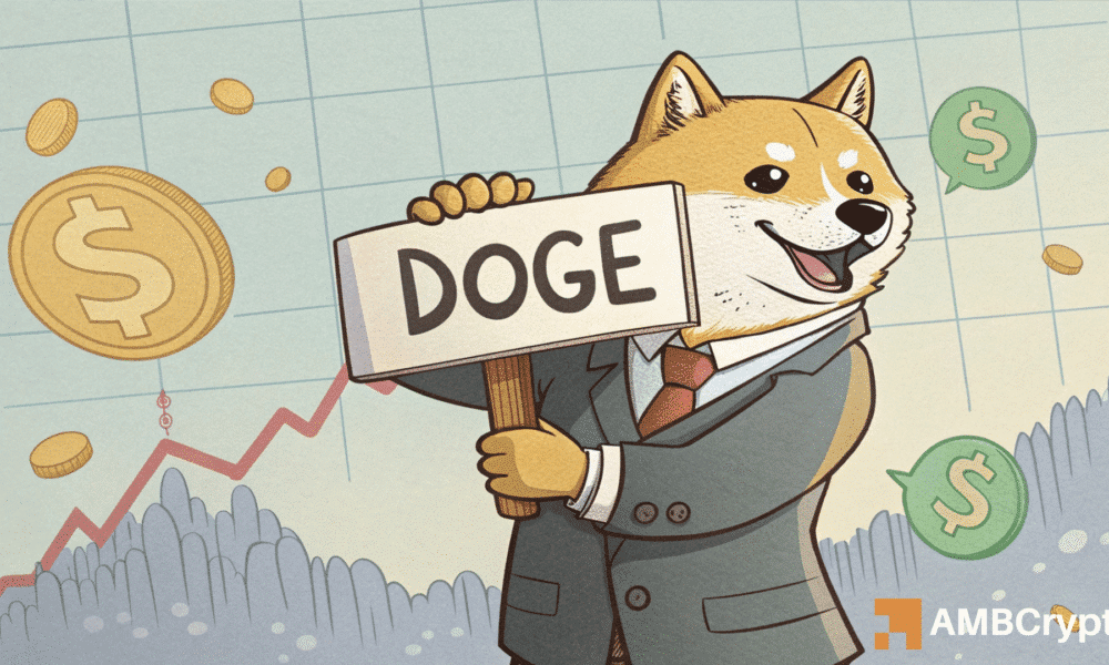 Dogecoin señala la recuperación potencial: ¿esto se alimentará a $ 1?