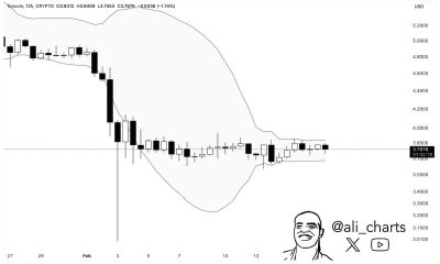 Bandas de Bollinger Toncoin H12