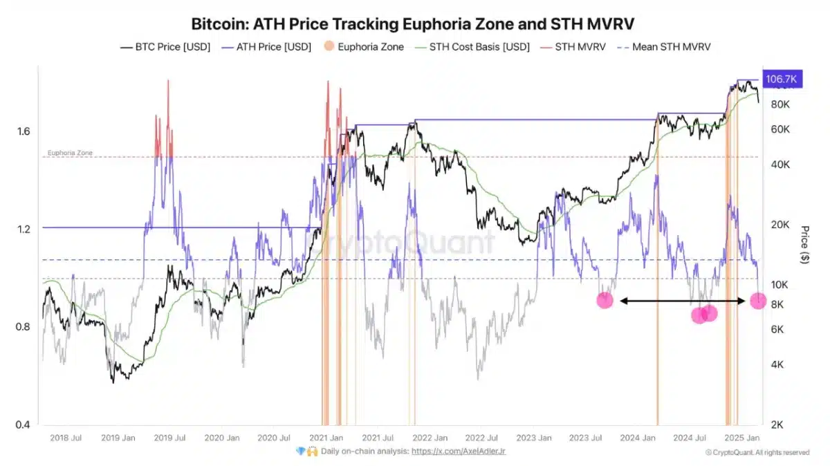 Bitcoin sth mvrv