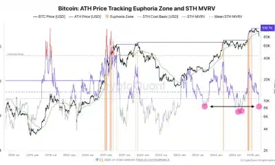 Bitcoin sth mvrv