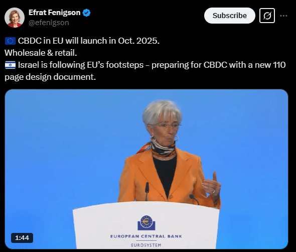 El euro digital es más crucial que nunca: Christine Lagarde