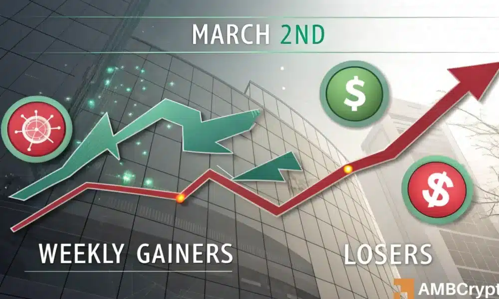 Ganadores y perdedores semanales de Crypto Market - IP, Bera, LDO, ENS