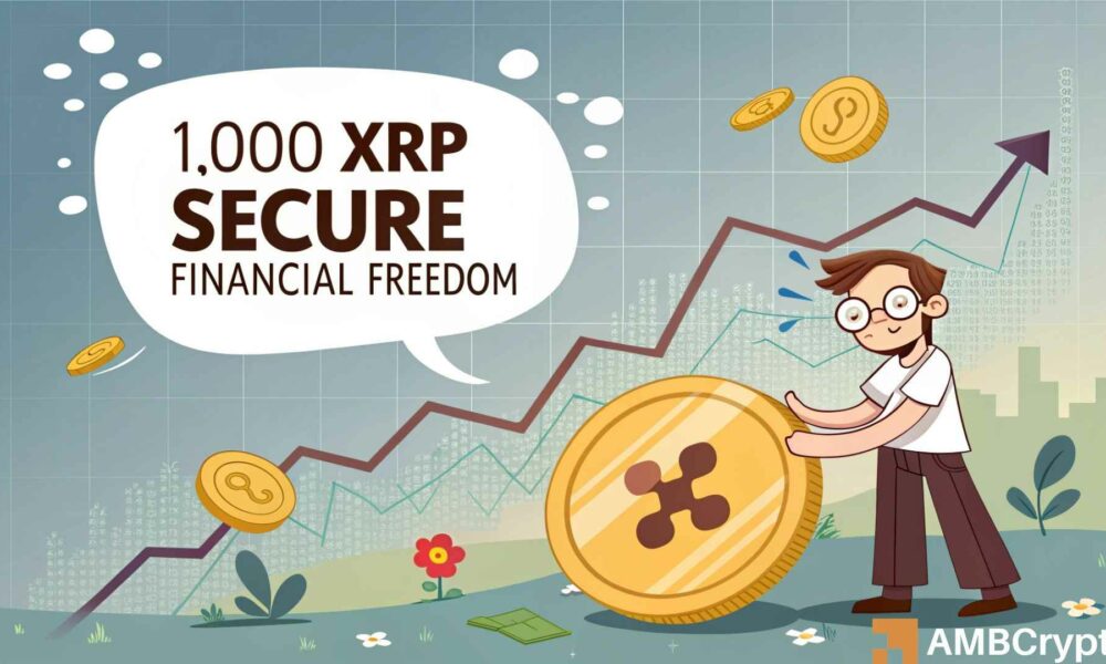 ¿Podría 1,000 XRP asegurar la libertad financiera para 2029? Pundit deja caer una predicción audaz