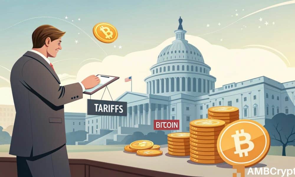 Trump para usar los ingresos arancelarios para comprar Bitcoin: ¿podría llevar esto a BTC a $ 90K?