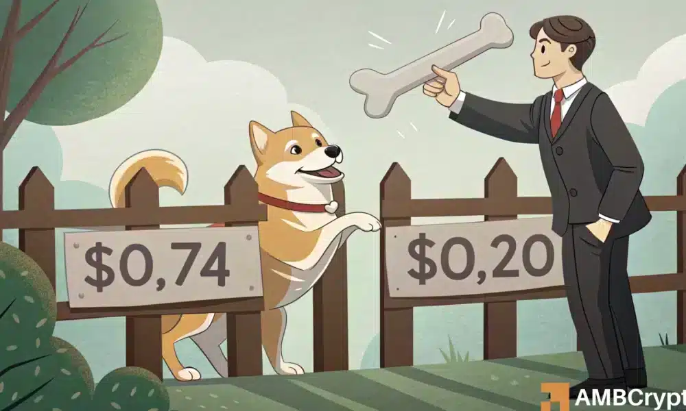 Dogecoin: analizar si el precio objetivo de Doge de $ 0.74 es gettable o no