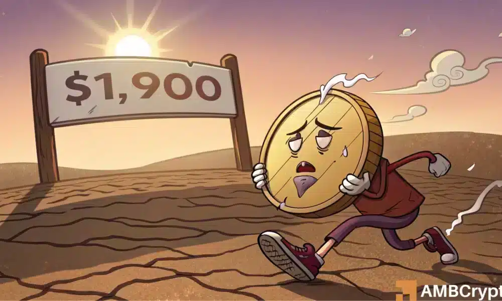 Prueba de fuerza de Ethereum: la resistencia de $ 1,900 espera mientras los toros oyes una ruptura
