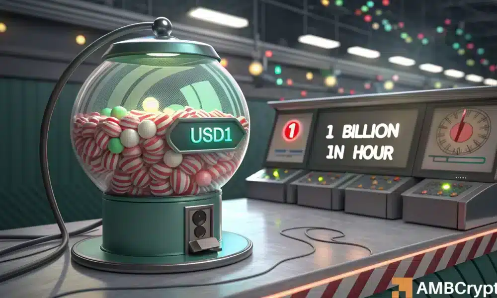 ¿La influencia criptográfica de Trump? USD1 Mints $ 1B en una hora, ¡se balancea el mercado de stablecoin!