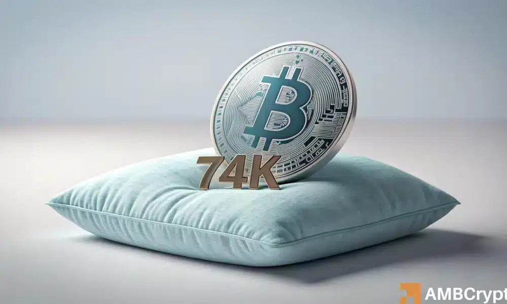 Bitcoin posee $ 74K: examinar si BTC puede evitar una mayor caída para ...
