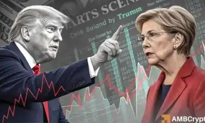 'Parece corrupción': Warren acusa al presidente Trump de la manipulación del mercado