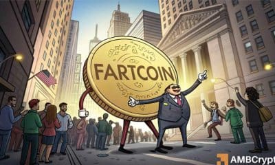 ¡Los comerciantes de fartcoin se vuelven cautelosos! - Una caída del 45% podría estar en el horizonte si ...