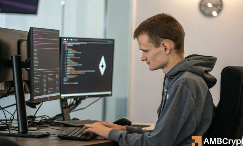 Vitalik Buterin de Ethereum presenta 2025 objetivos - ¿Impacto en el precio objetivo de $ 1.9k?