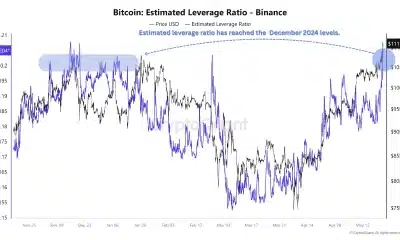 Relación LEV estimada de Bitcoin